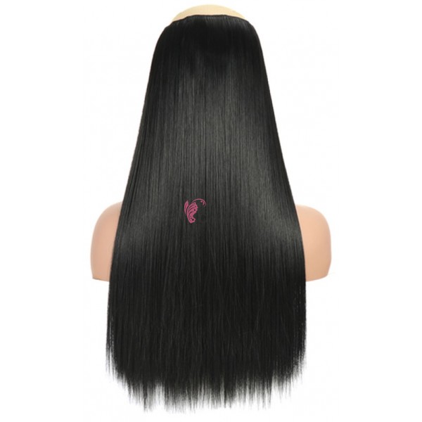 Extensie de par cu 5 Clips On delux dubla dreapta de 60 cm, Brunet D10121B60
